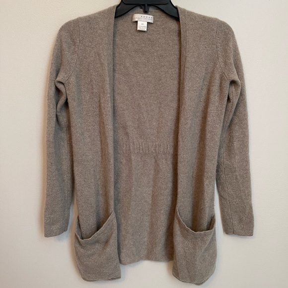 Kenar Sweaters - Kenar 100% Cashmere Open Front Cardigan